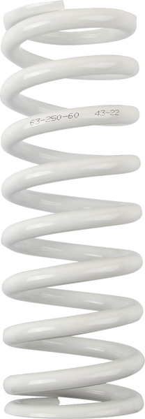 MOOSE RACING Shock Spring - 63 mm OD - 60 n/mm - White - Part 1312-1037