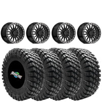 VALOR OFFROAD V06 BEADLOCKS GLOSS BLACK ON QUADBOSS QBT808