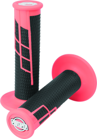ProTaper Clamp-On 1/2 Waffle Grip - Neon Red/Black
