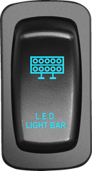 MOOSE UTILITY Light Bar Switch - Blue LLB-CAR-B for Off-Road Adventures