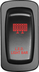 MOOSE UTILITY Switch - Light Bar - Red LLB-CAR-R