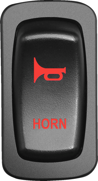 MOOSE UTILITY Horn Switch HRN-CAR-R - Red LED Backlit for Off-Road Use