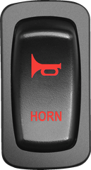 MOOSE UTILITY Horn Switch HRN-CAR-R - Red LED Backlit for Off-Road Use