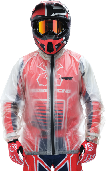 MOOSE RACING Rain Jacket - Clear - Large (Part Number: 2854-0373)