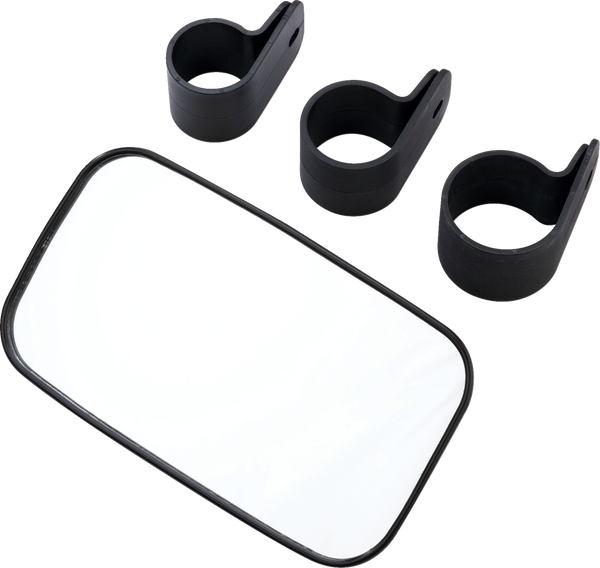 MOOSE UTILITY Q60-6001 Rear/Side View Mirror - Rectangle - Black