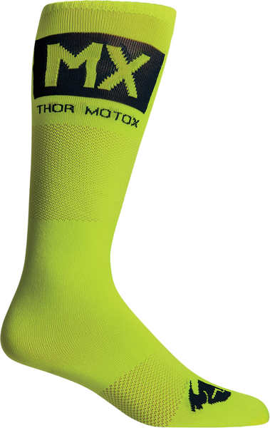 THOR Youth MX Cool Socks - Acid/Midnight - Size 1-6 (Part No. 3431-0663)