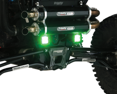 MOOSE UTILITY MSE-LPKITG LED Light Bar - Green Square 3" - Pair