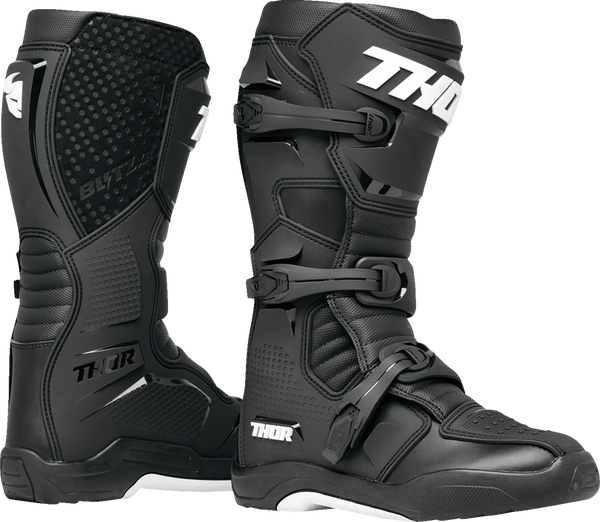 THOR Blitz XR Boots - Black/White - Size 8 - Part Number 3410-3074