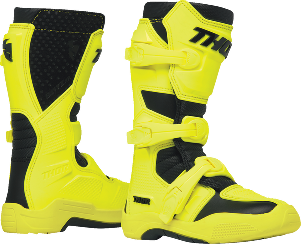 THOR Youth Blitz XR Boots - Acid/Black - Size 6 - Part Number 3411-0764