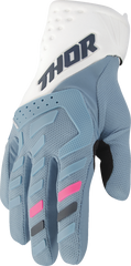 THOR Women's Spectrum Gloves - Starlight Blue/White - XL 3331-0267