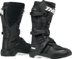 THOR Youth Blitz XR Boots - Black/White - Size 1 (Part Number: 3411-0724)