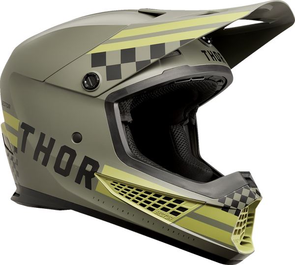 THOR Sector 2 Helmet - Combat - Army/Black - 2XL (Part Number: 0110-8150)