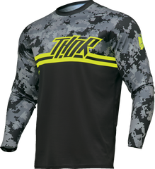 THOR Youth Sector DIGI Camo Jersey - Black/Camo - Large - Part Number 2912-2398