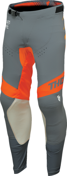 THOR Prime Analog Pants - Charcoal/Orange - Part Number 2901-11100