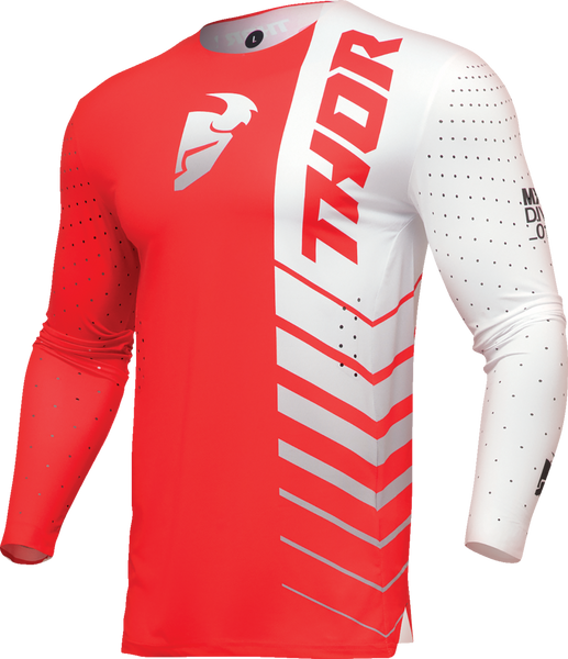 THOR Prime Analog Jersey - Red/White - Large - Part #2910-7697