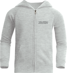 THOR Youth Aerosol Zip-Up Fleece Sweatshirt - Nickel - Medium 3052-0686