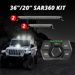 XK GLOW SAR360 Light Bar Emergency Light Kit - Part Number XK-SAR360-2211