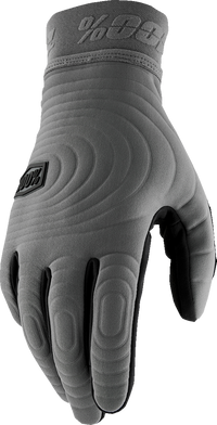 100% Brisker Xtreme Gloves - Charcoal, Small - Insulated Soft-Shell Hand Protection with Grip and Touchscreen Compatibility