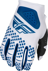 FLY RACING Kinetic Center Gloves White/Navy - Small (Part Number: 378-511S)