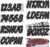 HARDLINE Sticker Kit 400 - Gray/Black DGBKG400