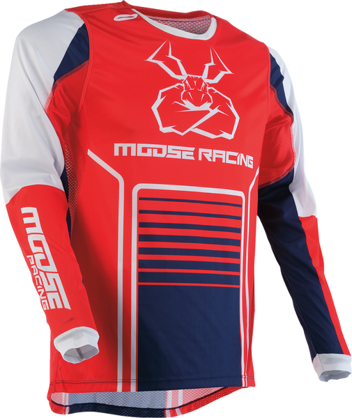 MOOSE RACING Agroid Jersey - Red/White/Blue - Large - 2910-7502