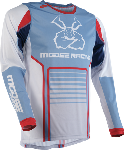 MOOSE RACING Agroid Jersey - Gray/Blue - Large - Part Number 2910-7496