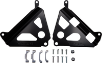 WORKS CONNECTION Radiator Brace Set - Black - Part Number 18-B181 for Yamaha