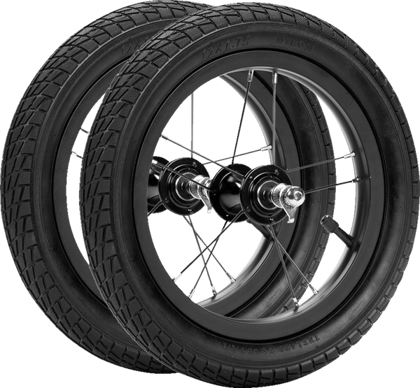 STRIDER 12" High-Traction Wheels Set PWHEEL-12-HT-BK