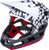 KALI DH Invader Helmet - LTD Glitch - Matte Black/White/Red - Part Number 0211323216