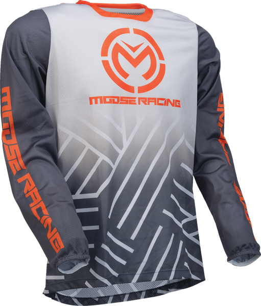 MOOSE RACING Sahara Jersey - Gray/Orange - Small (Part #29107936)