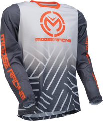 MOOSE RACING Sahara Jersey - Gray/Orange - Small (Part #29107936)