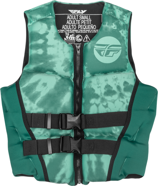 FLY RACING Women's Neoprene Flotation Vest - Dark Teal/Light Teal, Part #221-30421L