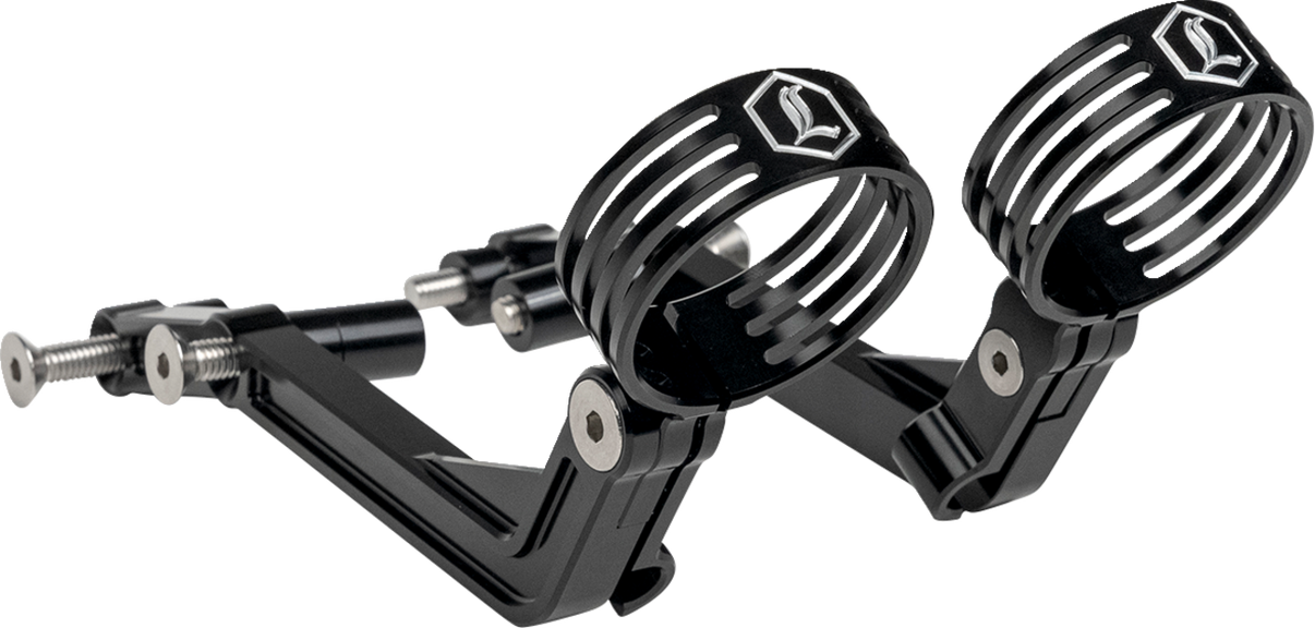 Legend Suspension Revo ARC External Reservoir Mounts * Black for FL Touring 2014+ (Part #1313-0245)