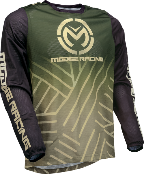 MOOSE RACING Sahara Jersey - Green/Black - Small - Part #29107942