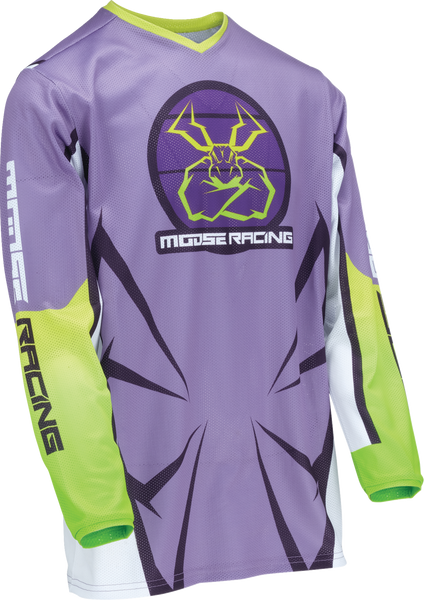 MOOSE RACING Youth Agroid Mesh Jersey - Purple/White - XS - 2912-2474