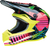 MOOSE RACING Youth F.I. Helmet - Vaporwave - MIPS? - Black/Pink/Yellow - Small - 0111-1614