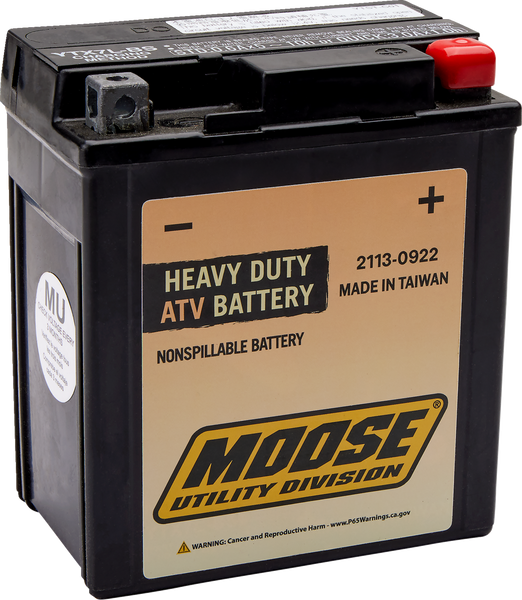 MOOSE UTILITY AGM Battery - YTX7L MOOM727BS - Heavy-Duty Performance for ATVs