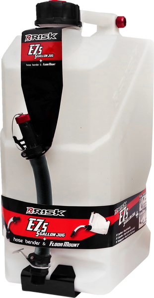 RISK RACING EZ Utility Jug with Black Edition Premium Hose Bender - 5 Gallon - Part 14210