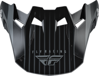 FLY RACING Formula Carbon Prime Visor Grey/Carbon Yellow/Small - Part Number 73-47101S