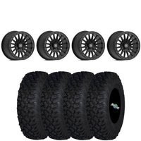 VALOR OFFROAD V06 SATIN BLACK BEADLOCKS ON ITP COYOTE