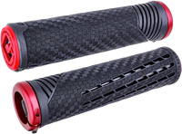 ODI Cf11 V2.1 BMX Grips Pearl Black/Red with Matte Red - F35CFBR-R