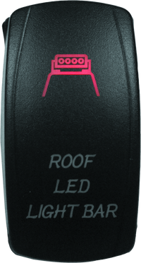 DragonFire Racing Lighted Switch Roof Led On/Off Red