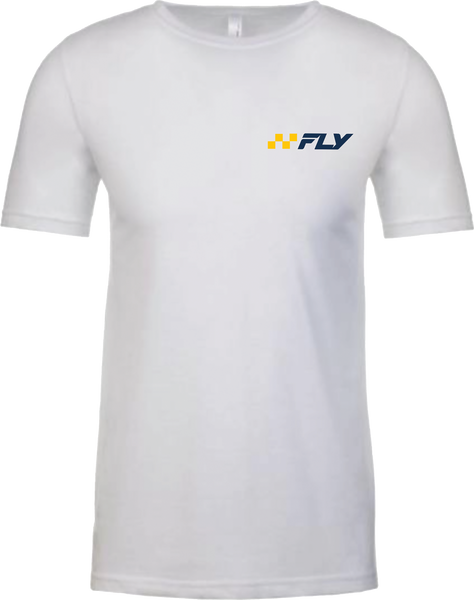 FLY RACING Victory Tee White 2X - Comfort and Style Combined