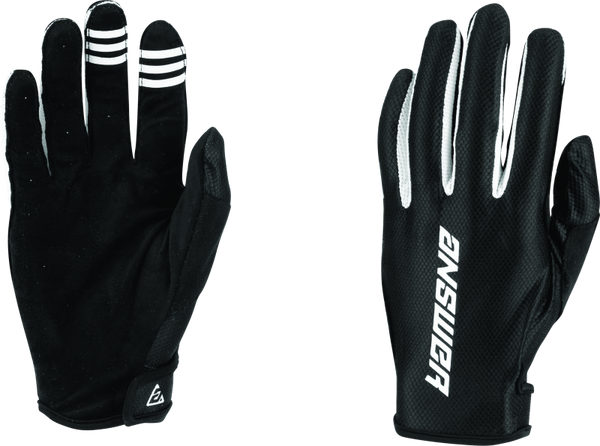 Answer Ascent Glove Black/White Youth - Small