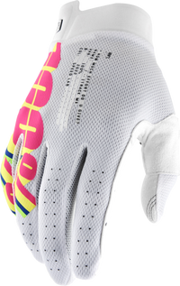 100% Itrack Gloves System White Small - Ultimate Comfort and Connectivity