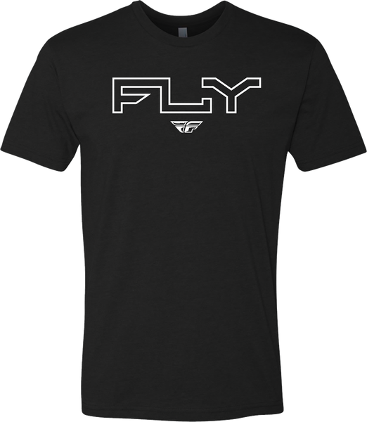 FLY RACING Fly Edge Tee in Black - Part Number 354-0308M