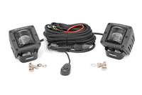 Rough Country | 2 Inch Black Series LED Light Pods | SAE Fog | Pair | 70907