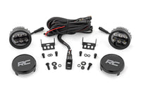 Rough Country | Black Series Round LED Light Pair | 3.5 Inch | Amber DRL | 70900A