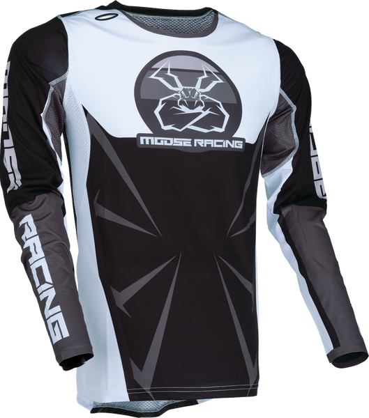 MOOSE RACING Agroid Jersey - Black/White - 2XL - Part Number 2910-7909