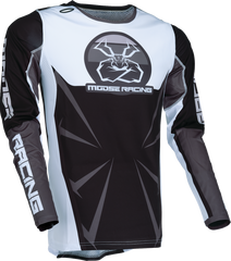 MOOSE RACING Agroid Jersey - Black/White - Large 2910-7907